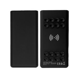 12,000 mAh Suction Wireless Charging Powerbank wih Light-Up Logo