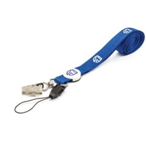 15mm Polyester Lanyard with Crocodile Hook & Mobile Holder