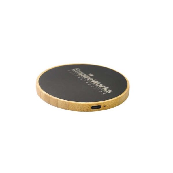 15W Eco Friendly Wireless Charging Pad with Light Up Logo & Type C Port By Zeon