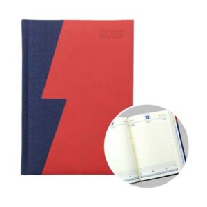 A5 Daily Diary with Blue & Red Joint Pasting