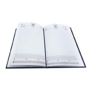 A5 Daily Diary with Hard case soft touch PVC – RED