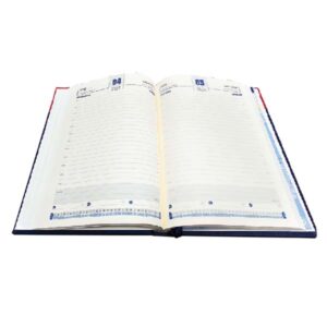 B5 Daily Diary with Blue Edge with Red Magnetic Flap