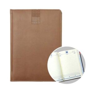 B5 Daily Diary with Brown Edge Embossing with