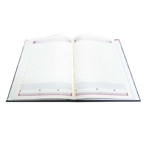 Executive Daily Diary – Blue Edge Stitching with Matching Thread