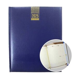 Executive Weekly Diary  with One side padded PVC – 10 x 8 inch – BLUE