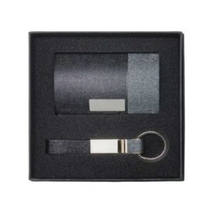 Business Card Holder & Keychain Gift Set