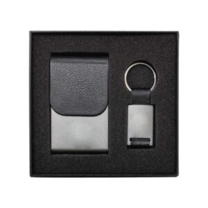 Business Card Holder & Keychain Gift Set