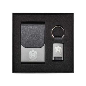 Business Card Holder & Keychain Gift Set
