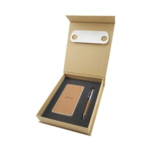 Cork Gift Set with Powerbank & Pen