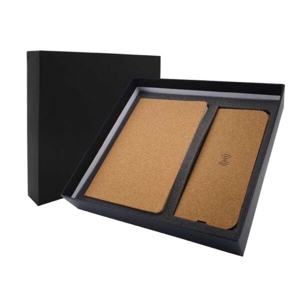 2in1 gifts set GS 21 06 main Cork Gift Set with A5 Notebook & Wireless Mousepad