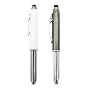 3-in-1 Metal Pen with Stylus & Light