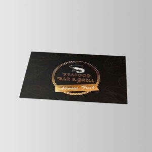 3D Gold Foil Business Cards – Double Side