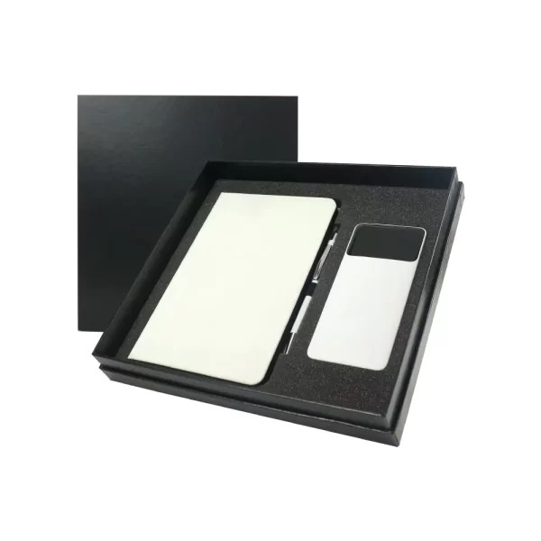 3in1 gifts set GS 31 04 PU Notebook, Pen & Powerbank Gift Set with LED Display - Image 3