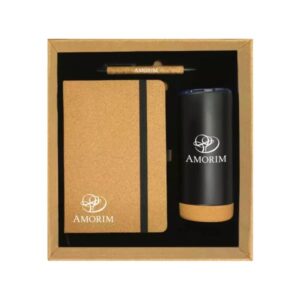 Cork Gift Set with Notebook, Pen & Tumbler
