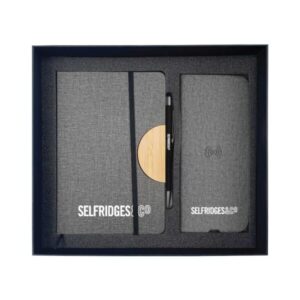 Promotional Gift Set with Dorniel Notebook & Wireless Charging Mousepad