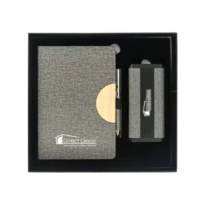 Promotional Gift Set with Dorniel Notebook, Pen & Powerbank