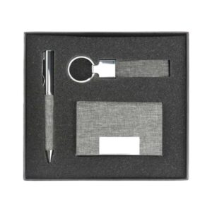 Promotional Gift Set with RPET Business Card Holder & Metal Pen