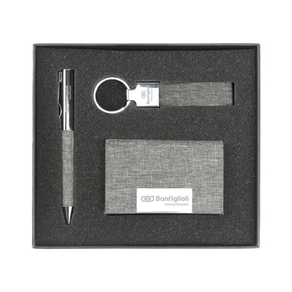 3in1 gifts set GS 31 14 printed Promotional Gift Set with RPET Business Card Holder & Metal Pen - Image 2