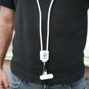 4 in 1 Lanyard Charging Cable 60W, 120cm Long with ID Hook & Phone Pad