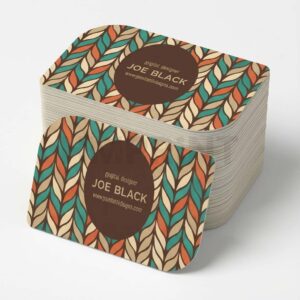 400 GSM Matt Laminated Custom Die-Cut Business Card