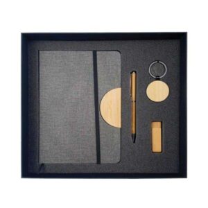 Bamboo Notebook & Tech Gift Set
