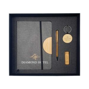 Bamboo Notebook & Tech Gift Set