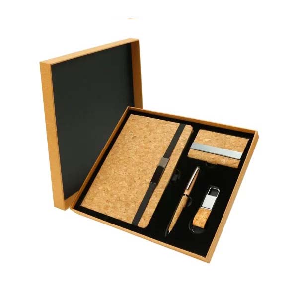 4in1 gifts set GS 41 10 Cork or Black PU Promotional Gift Set - Image 3