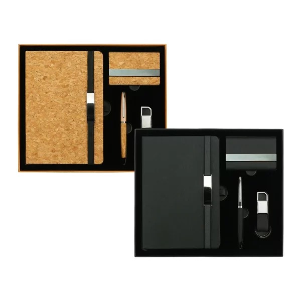 4in1 gifts set GS 41 10 main Cork or Black PU Promotional Gift Set
