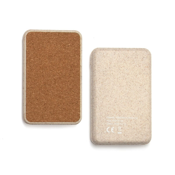 5,000 mAh Eco-Friendly Cork & Wheat Straw Powerbank
