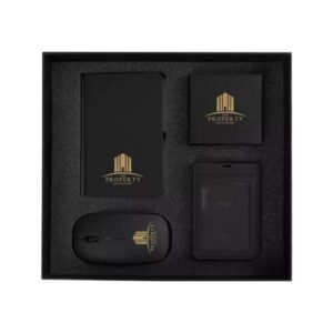 PU Notebook & Wireless Charger Set