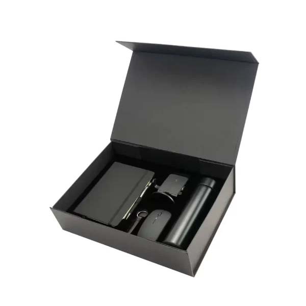 6in1 gifts set GS 61 01 Black Promotional Gift Set with PU Notebook & Tech Accessories - Image 3