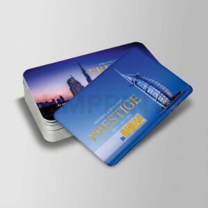 760 Mic Gold PET Glossy Laminated Rounded Corner Business Card