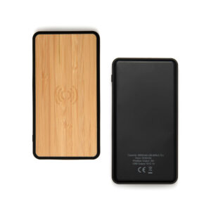 8,000 mAh Bamboo Wireless Charging Powerbank (Anti-Microbial)
