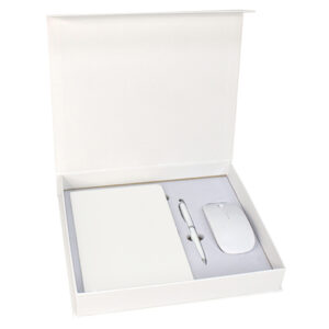 A5 Notebook, Metal Stylus Pen & Ultra Slim Wireless Mouse Gift Set