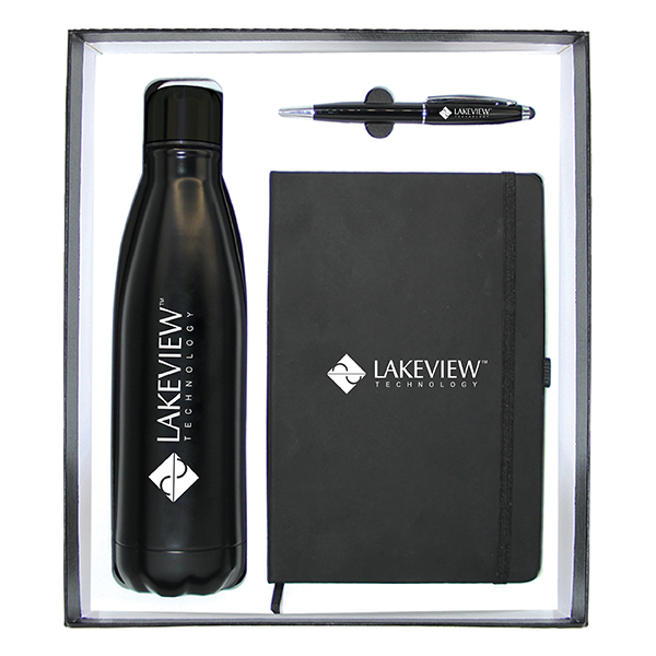 a5 notebook stainless steel water bottle metal pen stylus gift set GS 31 32 2 A5 Notebook, Stainless Steel Water Bottle & Metal Pen with Stylus Gift Set - Image 2