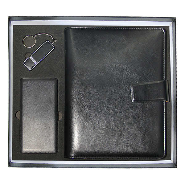 a5 organizer leather usb flash drive slim cable powerbank gift set GS 31 34 2 A5 Organizer, Leather USB Flash Drive & Slim Cable Powerbank Gift Set - Image 2