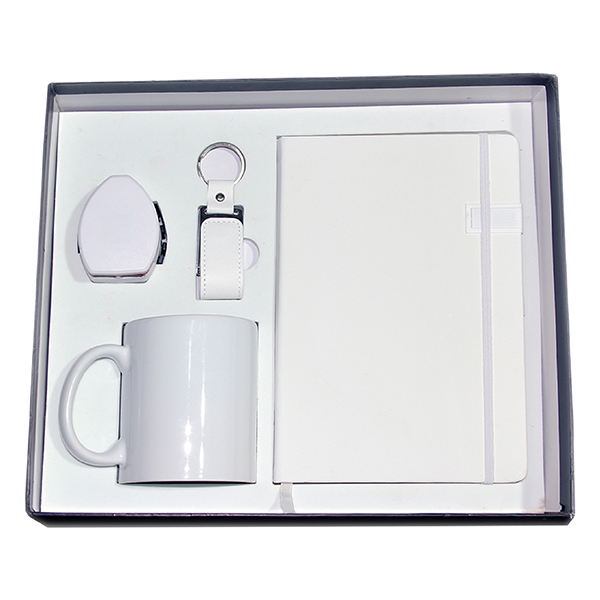 a5 pu notebook usb flash chip leather coffee mug gift set GS 41 27 1 A5 PU Notebook with USB Flash Chip, Leather & Metal USB Flash Drive, Travel Adapter & Coffee Mug Gift Set