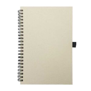 A5 Size Milk Paper Spiral Notebooks, 70 Sheets 80 GSM