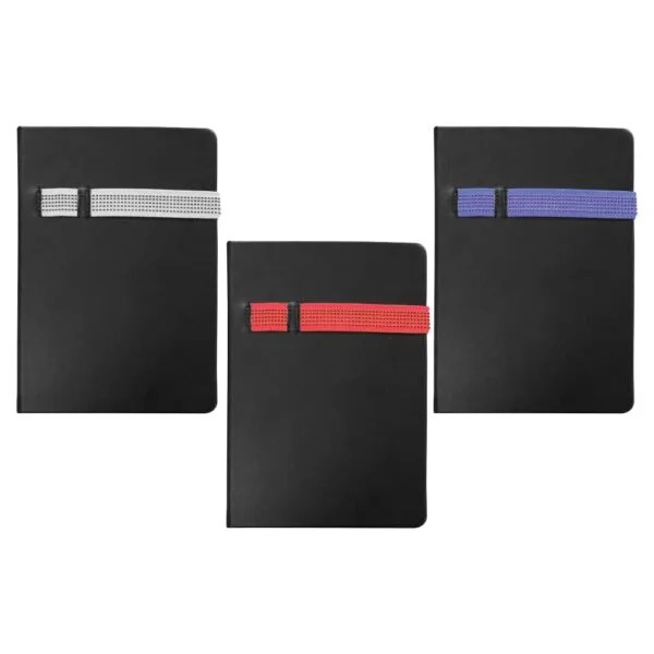 a5 size notebooks with pen and mobile holder MB 05 BKK main A5 size Notebooks with Pen and Mobile Holder