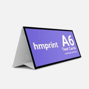 A6 Tent Cards – Portrait with Base