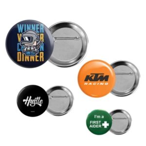 Aluminum Round Button Badges