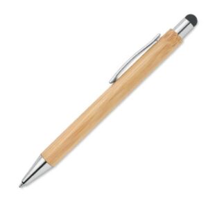 Bamboo Pen with Stylus – Blue Ink