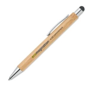 Bamboo Pen with Stylus – Blue Ink