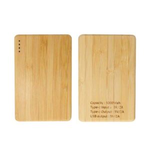 Bamboo Powerbank 5000 mAh Type C Input and Output