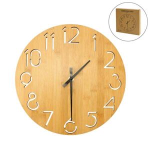 Bamboo Wall Clock – Modern & Eco-Friendly