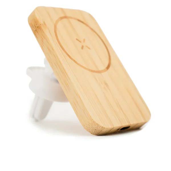 bamboo wireless car charger 15w fast charging and type c TG WC 50 kept Bamboo Wireless Car Charger 15W Fast Charging & Type C - Image 3