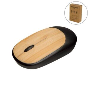 Bamboo Wireless Mouse in Black Color