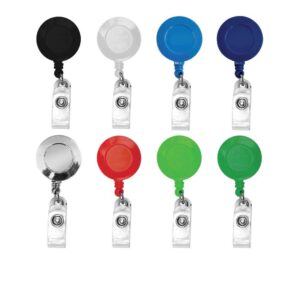 Round Reel Badge (32 mm) with Epoxy Logo Dome