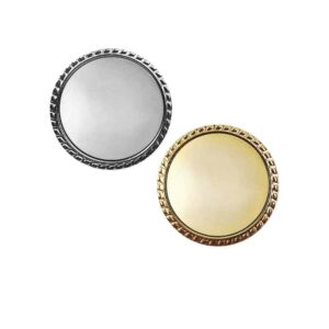 Round Rope Metal Badge 22 mm