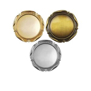 Round Flower Metal Badge 25 mm